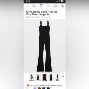 Offline by aerie xtra flare jumpsuit